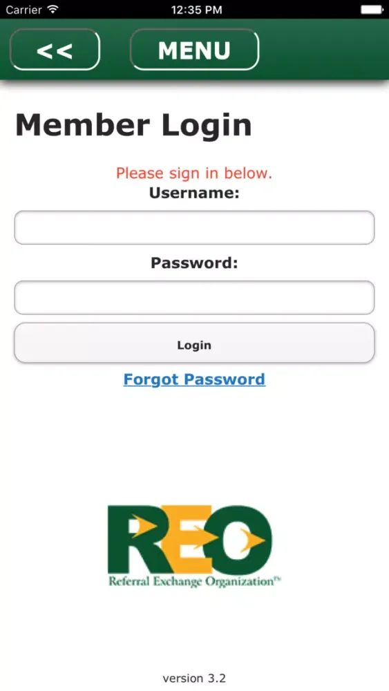 Capturas de pantalla de REO: Referral Exchange Organization