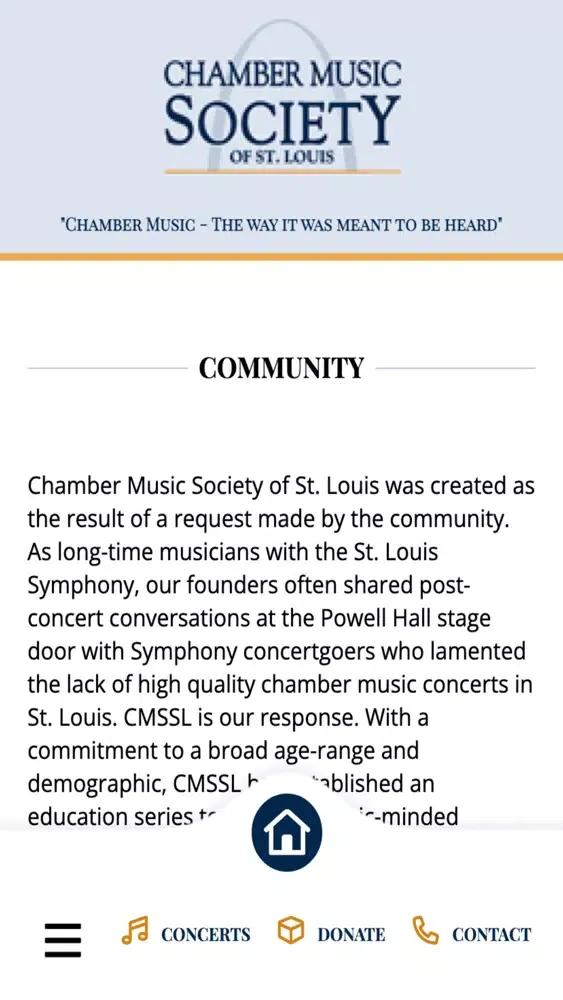 Скриншоты Chamber Music Society of STL