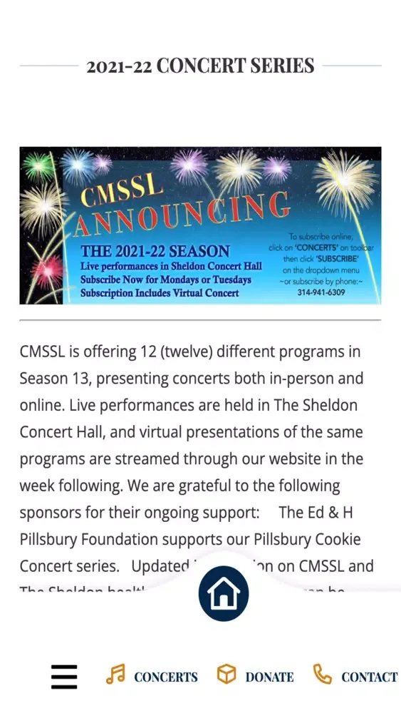 Скриншоты Chamber Music Society of STL
