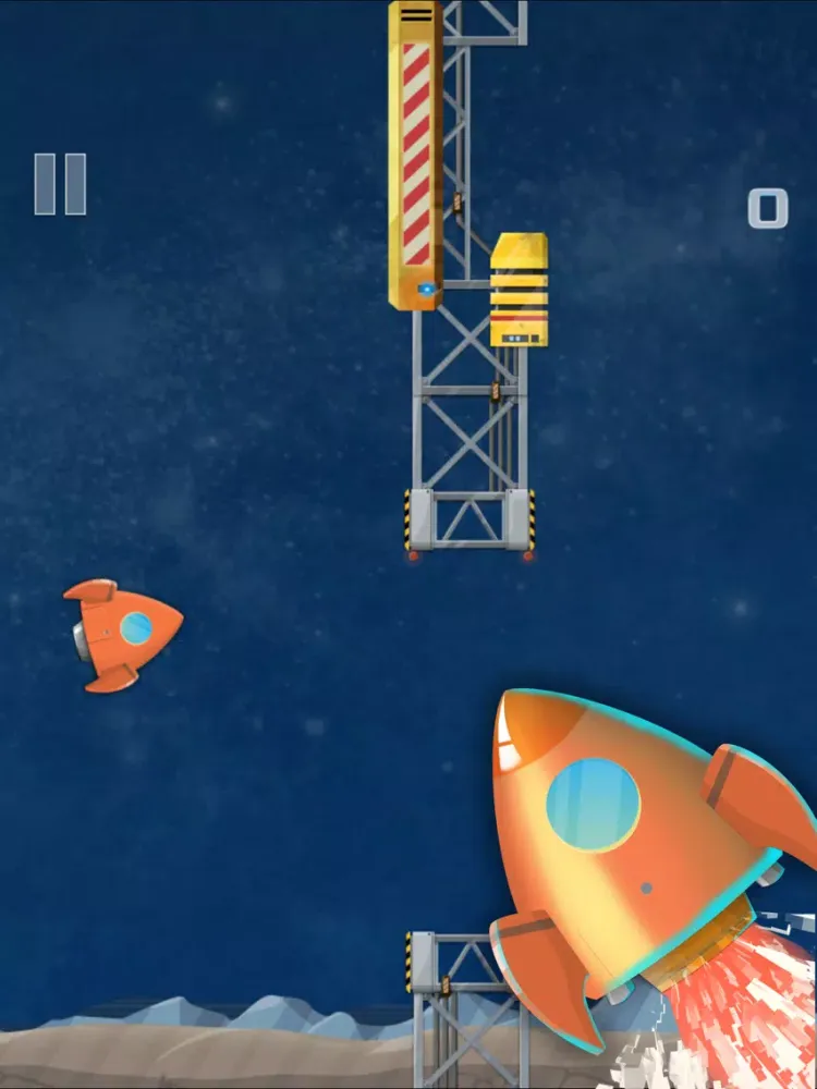A Flappy Rocket : one tap iPad  Screenshots