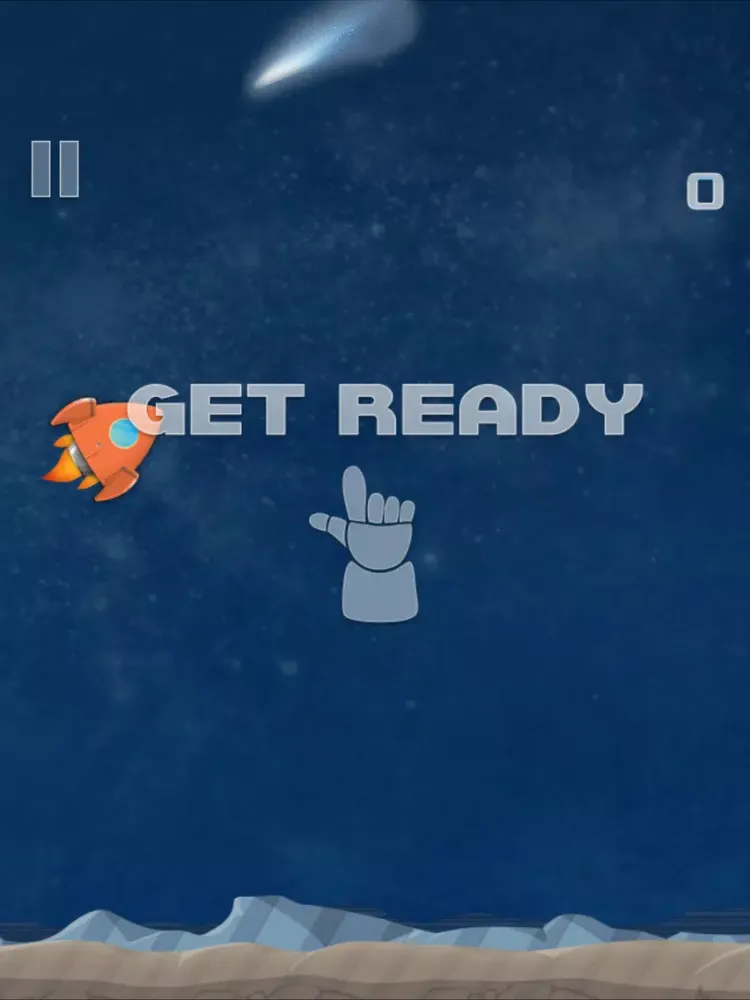 A Flappy Rocket : one tap iPad  Screenshots