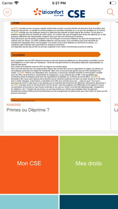 Captures d'écran de CSE Izi Confort