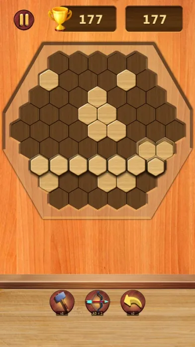 Wood brick block puzzle 3d 스크린샷