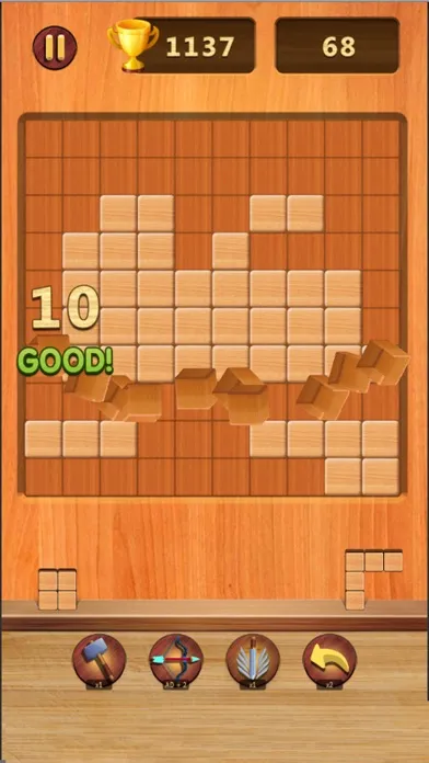 Wood brick block puzzle 3d 스크린샷