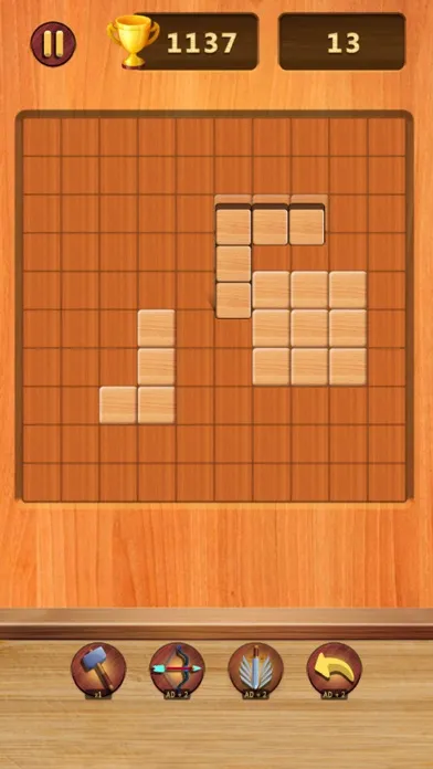 Wood brick block puzzle 3d 스크린샷