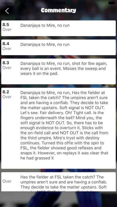 Live score for Cricket Screenshots