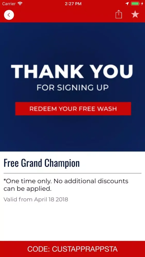 Champion Xpress Car Wash应用截图