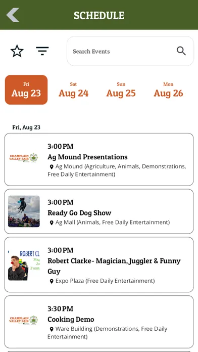 Ảnh chụp màn hình của Champlain Valley Fair