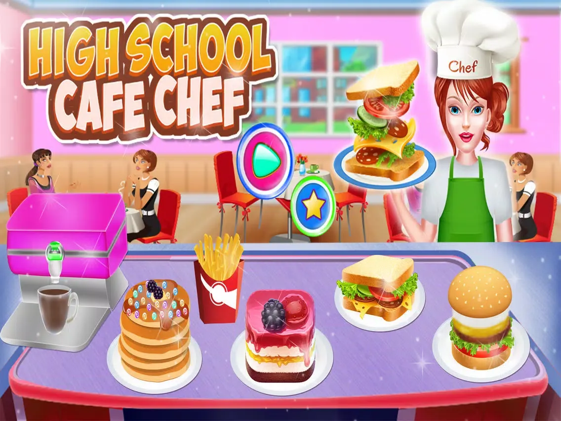 Captures d'écran de High School Cafe Chef iPad 