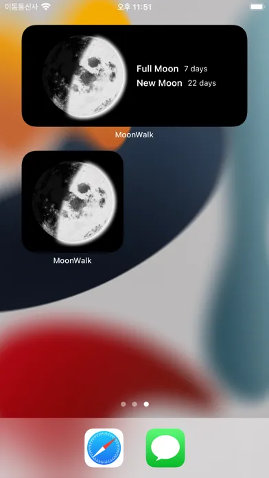 Capturas de tela do MoonWalk - Moon phase widget