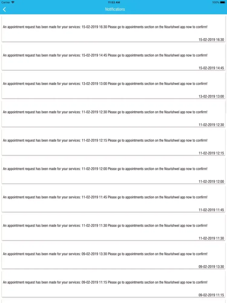 Nourishwel for Nutritionist iPad  Screenshots