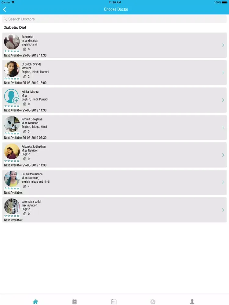Nourishwel iPad 應用截圖