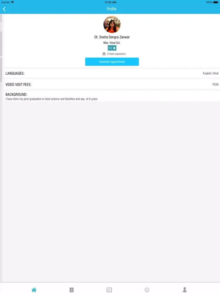 Nourishwel iPad 應用截圖