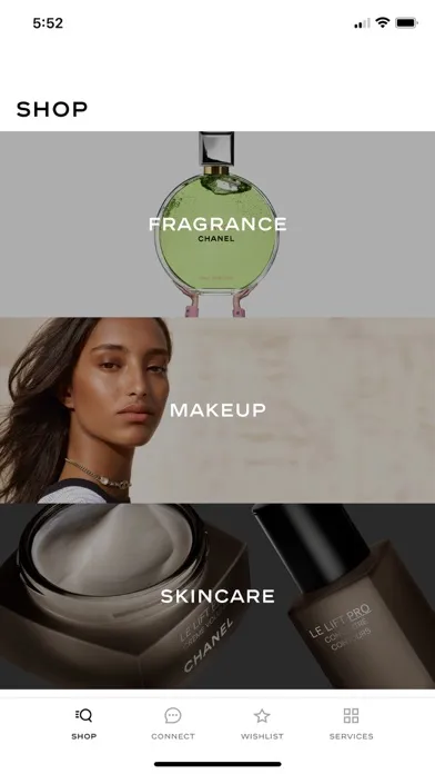 Captures d'écran de CHANEL Fragrance and Beauty