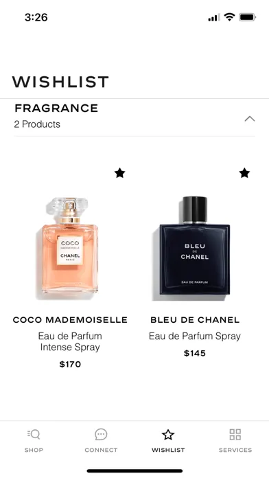 Captures d'écran de CHANEL Fragrance and Beauty