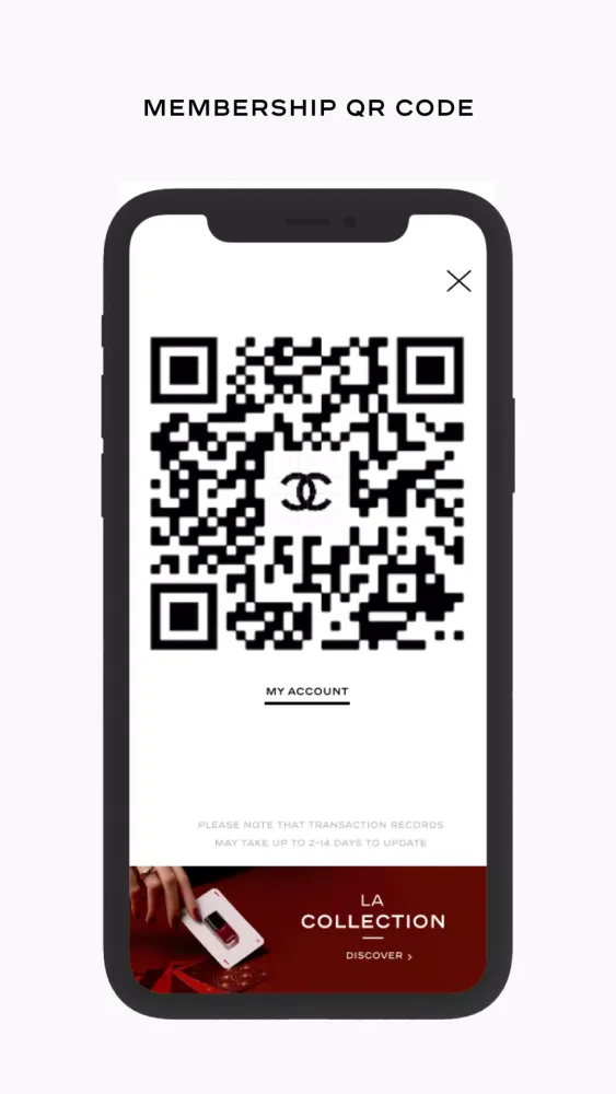 Capturas de tela do CHANEL CODE​