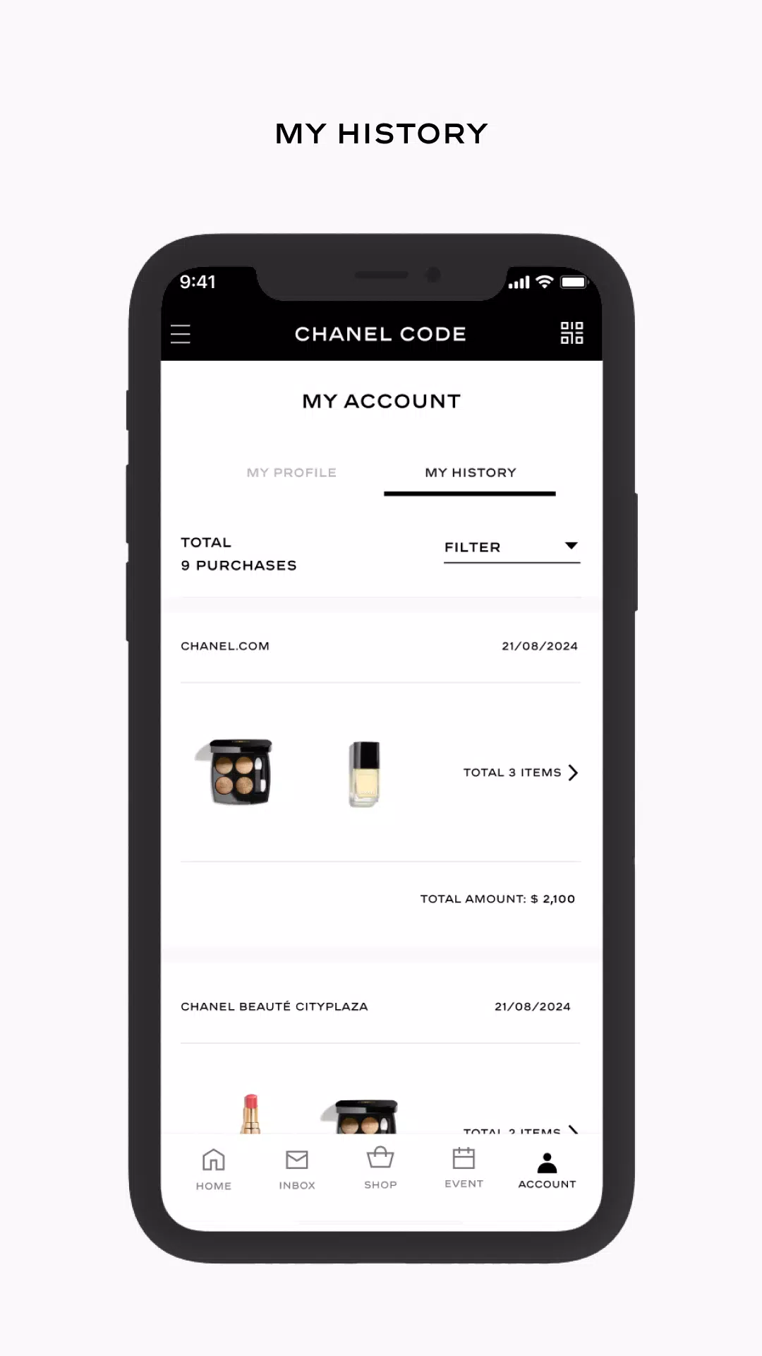 CHANEL CODE​ Screenshots