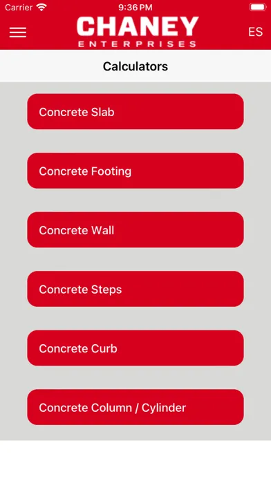 Concrete and Agg Calculator 스크린샷