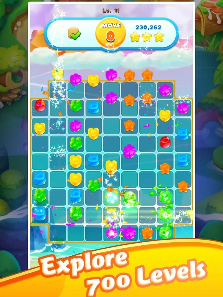 ภาพหน้าจอของ Combo Cookie Puzzle iPad 