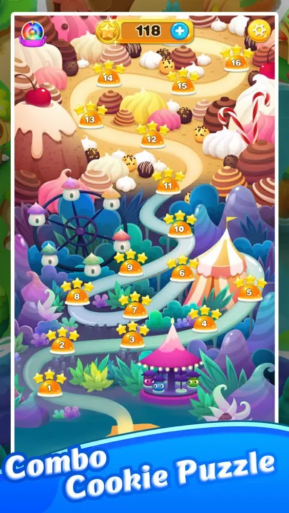 ภาพหน้าจอของ Combo Cookie Puzzle