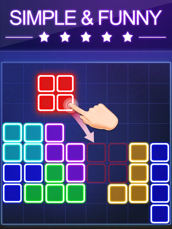 Block Puzzle -Glow Puzzle Game iPad Screenshots