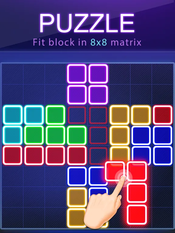 Block Puzzle -Glow Puzzle Game iPad Screenshots