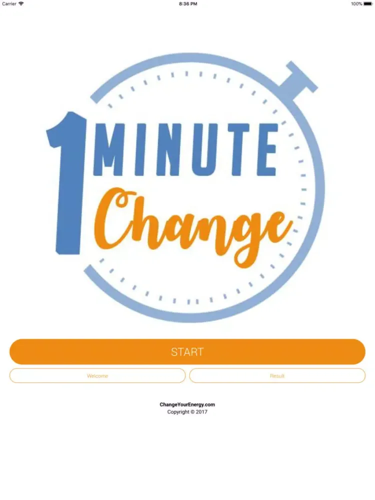 One Minute Change iPad  Screenshots
