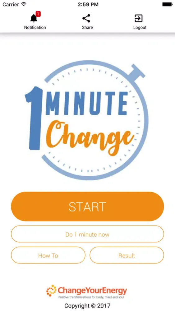 One Minute Change Screenshots