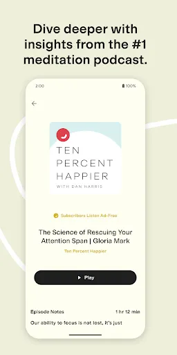 Ten Percent Happier Meditation應用截圖