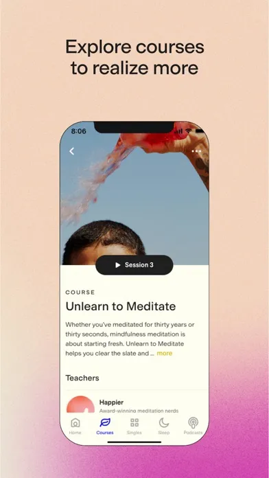 Captures d'écran de Happier: Meditation