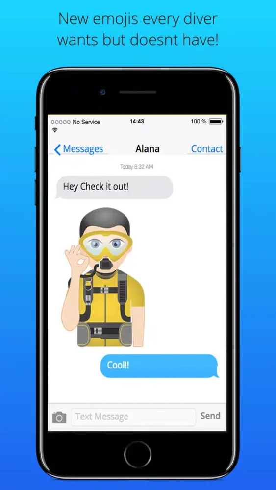 Capturas de tela do Scubamoji