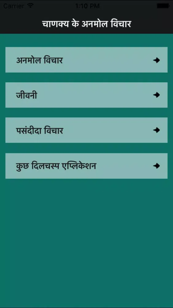 Captures d'écran de Complete Chanakya Anmol Vichar & political Niti