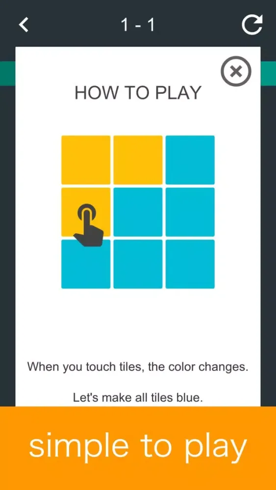 All Blue - Make all tiles blue! স্ক্রিনশট