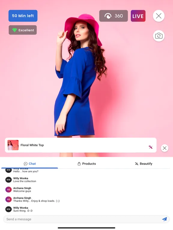 Capturas de tela do Channelize Live Shopping Host iPad 