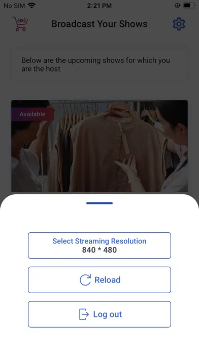 Capturas de tela do Channelize Live Shopping Host