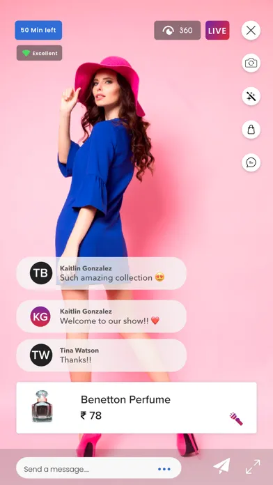 Capturas de tela do Channelize Live Shopping Host