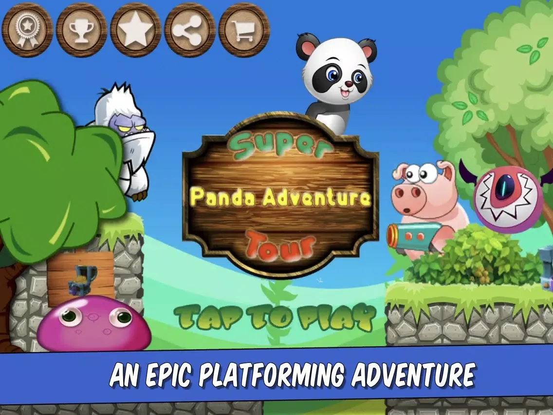 Super Panda Adventure Tour iPad 应用截图
