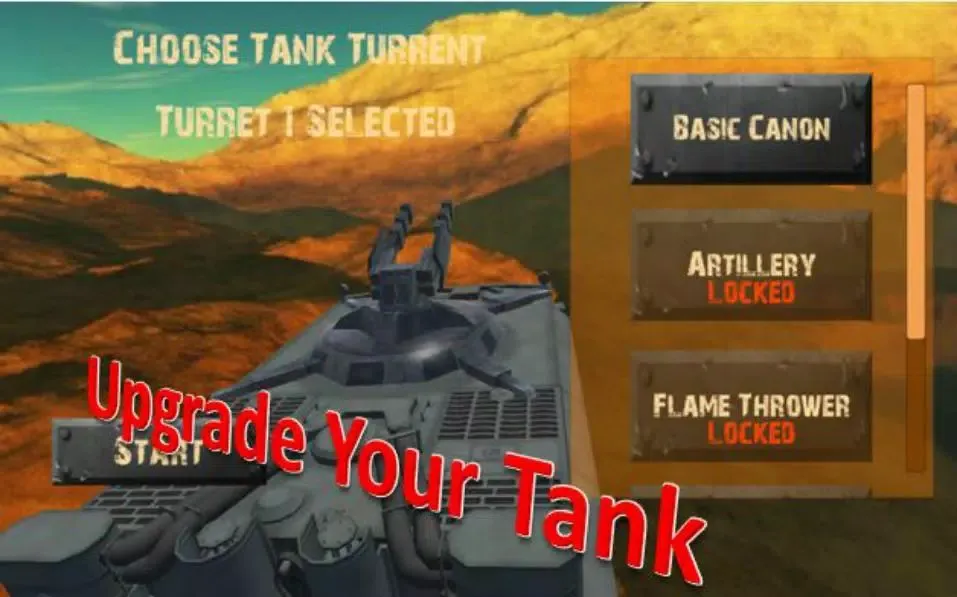 Ảnh chụp màn hình của Tank Race Rampage 3D