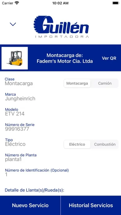 Capturas de tela do Importadora Guillén
