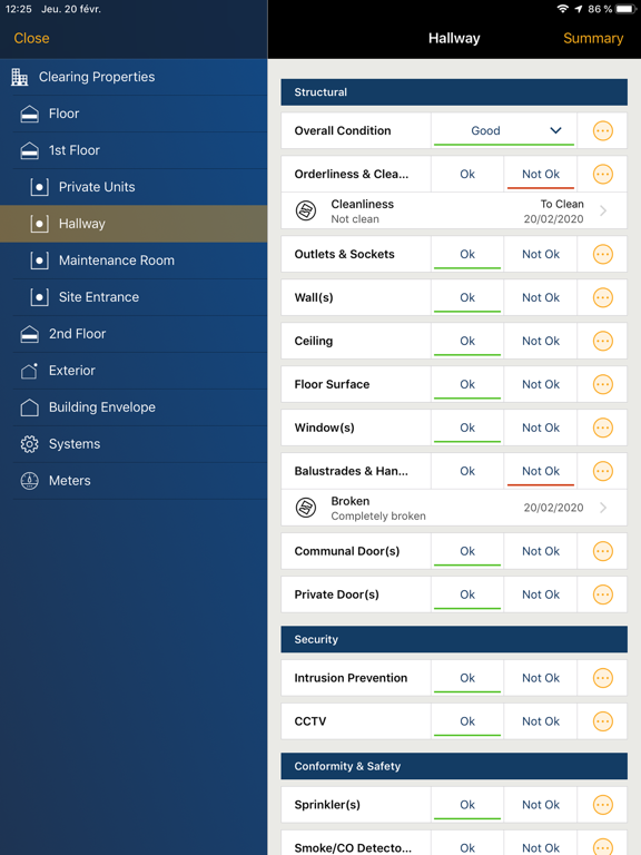 Building Inspector iPad  Screenshots