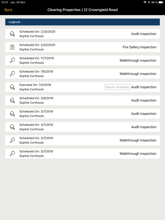 Building Inspector iPad  Screenshots