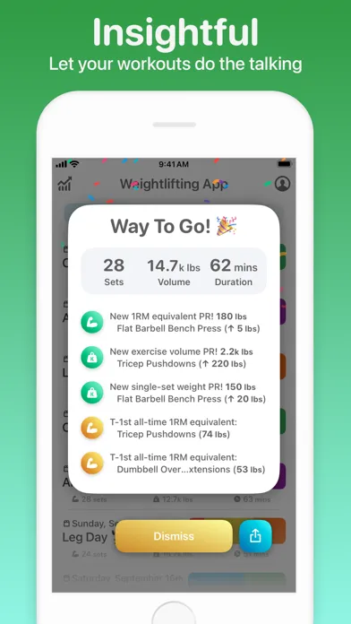 Weightlifting App スクリーンショット