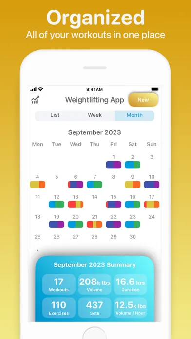 Weightlifting App スクリーンショット
