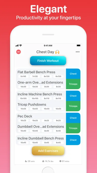 Weightlifting App スクリーンショット