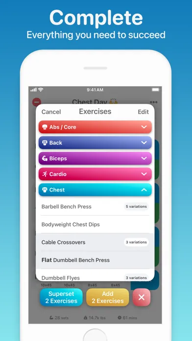 Weightlifting App スクリーンショット