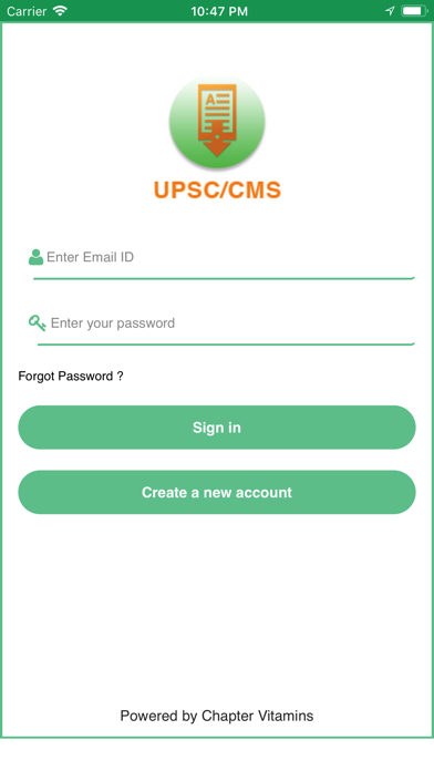 Zrzuty ekranu UPSC/CMS