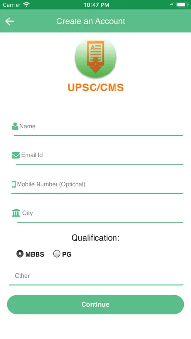 Ảnh chụp màn hình của UPSC/CMS