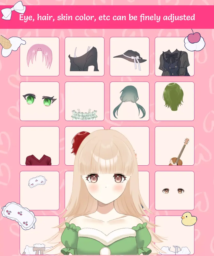 Capturas de tela do Anime Avatar Maker & Creator