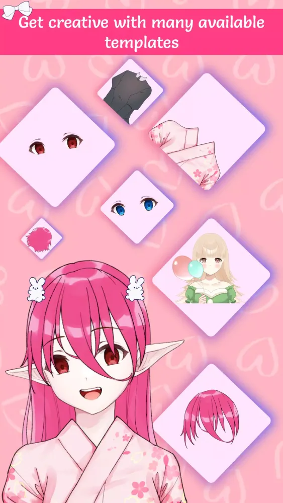 Capturas de tela do Anime Avatar Maker & Creator