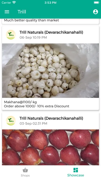 Tangkapan layar Trill - Buy Organic, ZBNF, F&V